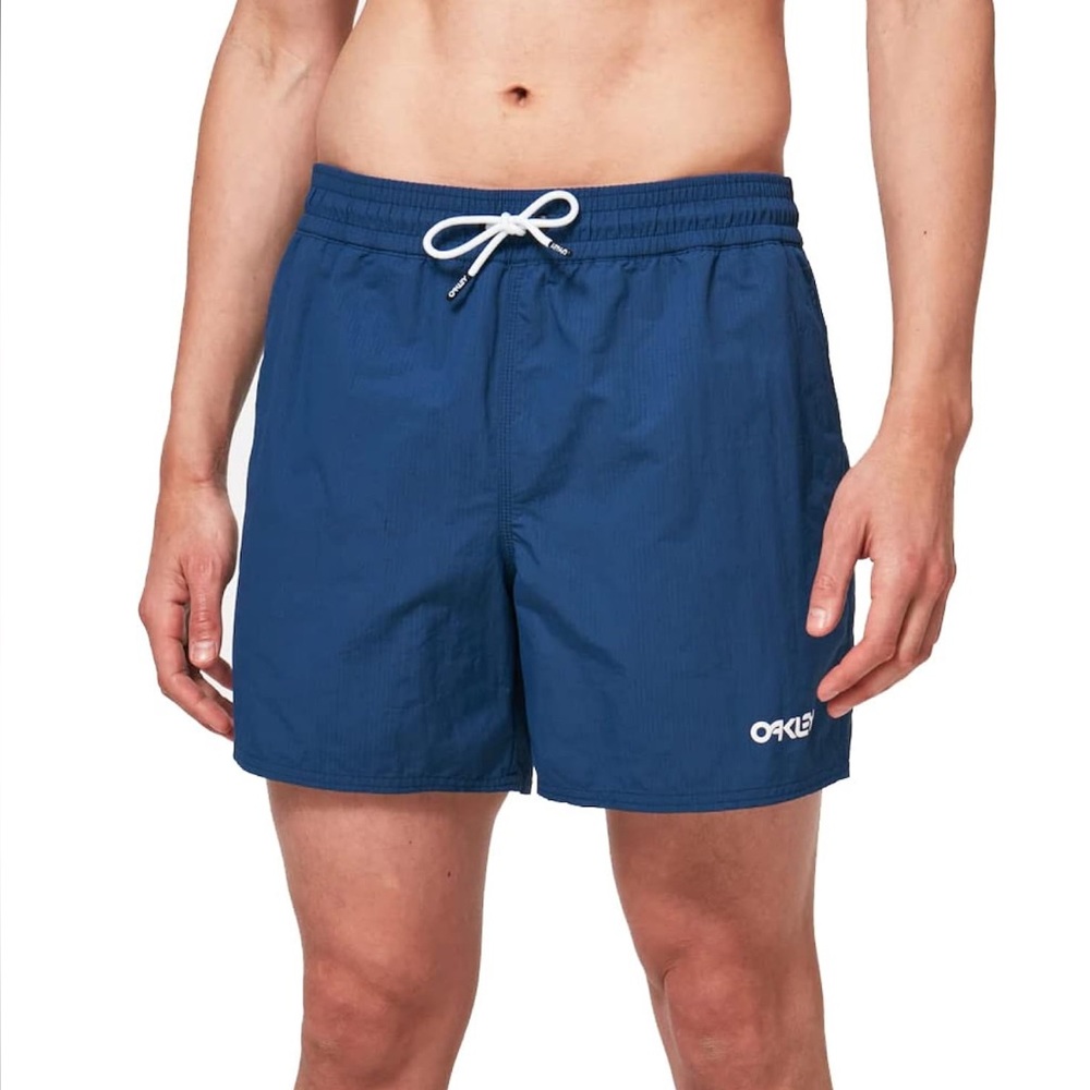 Oakley Blue Mens Standard All Day Beach Short Size XL